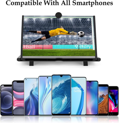 14 Inch Screen Magnifier for Cell Phone, Phone Screen Magnifier, 2022 Upgraded Version Screen Amplifier, Mobile Phone Magnifying Screen, Foldable Smartphone Screen Magnifier